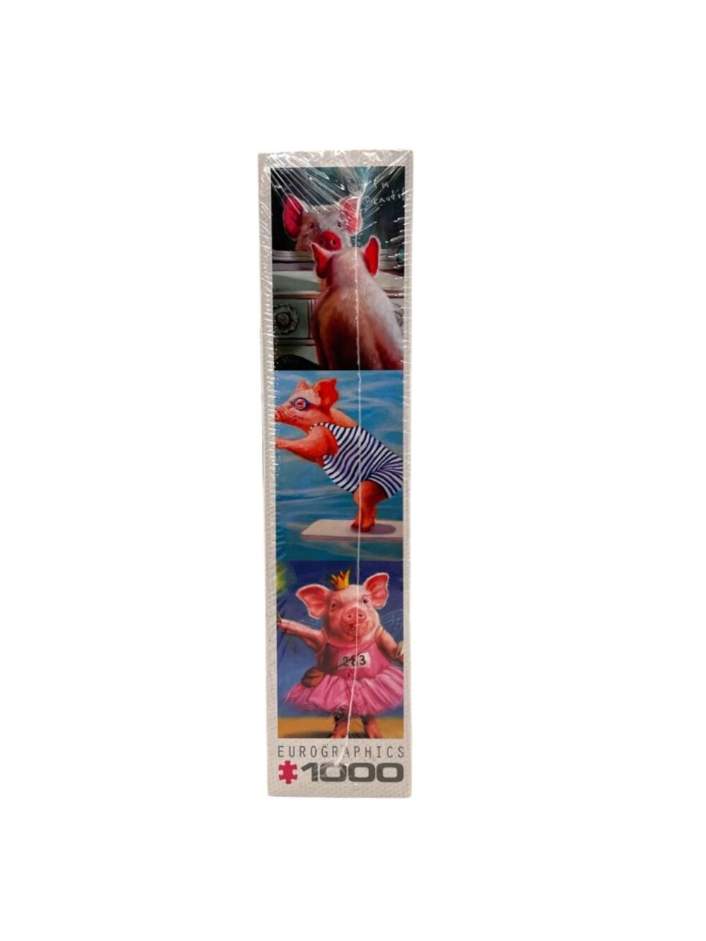 Funny Pigs 1000-Piece Jigsaw Puzzle By Eurographics Lucia Heffernan On Blueboard - Picture 9 of 12